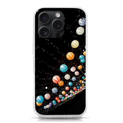 Ballons Night Party iPhone 15 Pro TPU UV Print Case from ArtsNow.com Front