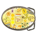 Marillo Pastel Zkt, Aesthetic, Stickers, Yellow Belt Buckles