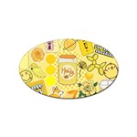 Marillo Pastel Zkt, Aesthetic, Stickers, Yellow Sticker (Oval)