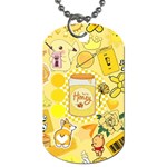 Marillo Pastel Zkt, Aesthetic, Stickers, Yellow Dog Tag (One Side)