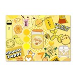 Marillo Pastel Zkt, Aesthetic, Stickers, Yellow Sticker A4 (10 pack)