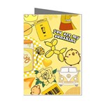 Marillo Pastel Zkt, Aesthetic, Stickers, Yellow Mini Greeting Cards (Pkg of 8)