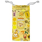 Marillo Pastel Zkt, Aesthetic, Stickers, Yellow Jewelry Bag