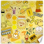 Marillo Pastel Zkt, Aesthetic, Stickers, Yellow Canvas 12  x 12 