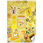 Marillo Pastel Zkt, Aesthetic, Stickers, Yellow Canvas 12  x 18 