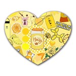 Marillo Pastel Zkt, Aesthetic, Stickers, Yellow Heart Mousepad