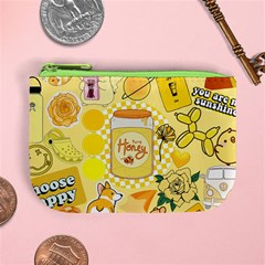 Marillo Pastel Zkt, Aesthetic, Stickers, Yellow Mini Coin Purse from ArtsNow.com Front