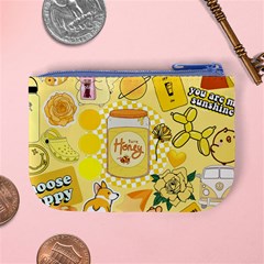 Marillo Pastel Zkt, Aesthetic, Stickers, Yellow Mini Coin Purse from ArtsNow.com Back