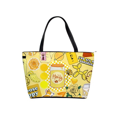 Marillo Pastel Zkt, Aesthetic, Stickers, Yellow Classic Shoulder Handbag from ArtsNow.com Front