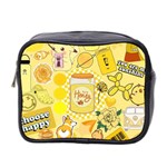 Marillo Pastel Zkt, Aesthetic, Stickers, Yellow Mini Toiletries Bag (Two Sides)