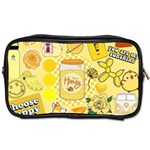 Marillo Pastel Zkt, Aesthetic, Stickers, Yellow Toiletries Bag (Two Sides)