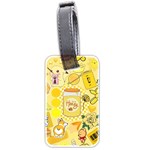 Marillo Pastel Zkt, Aesthetic, Stickers, Yellow Luggage Tag (two sides)