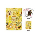 Marillo Pastel Zkt, Aesthetic, Stickers, Yellow Playing Cards Single Design (Mini)