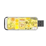 Marillo Pastel Zkt, Aesthetic, Stickers, Yellow Portable USB Flash (One Side)