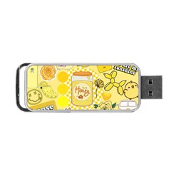 Marillo Pastel Zkt, Aesthetic, Stickers, Yellow Portable USB Flash (Two Sides) from ArtsNow.com Front