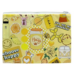 Marillo Pastel Zkt, Aesthetic, Stickers, Yellow Cosmetic Bag (XXL) from ArtsNow.com Back