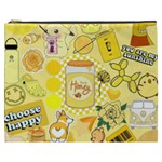 Marillo Pastel Zkt, Aesthetic, Stickers, Yellow Cosmetic Bag (XXXL)