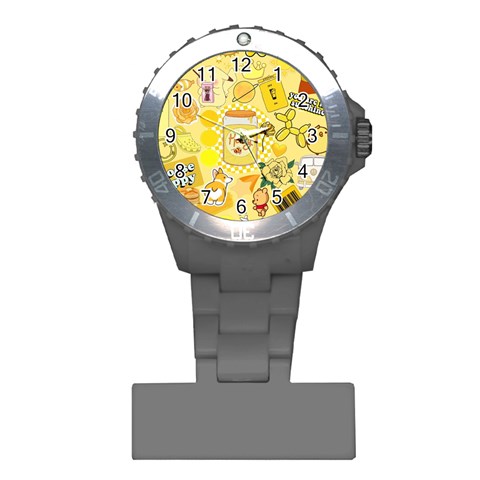 Marillo Pastel Zkt, Aesthetic, Stickers, Yellow Plastic Nurses Watch from ArtsNow.com Front