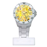 Marillo Pastel Zkt, Aesthetic, Stickers, Yellow Plastic Nurses Watch