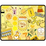 Marillo Pastel Zkt, Aesthetic, Stickers, Yellow Two Sides Fleece Blanket (Medium)