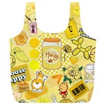 Marillo Pastel Zkt, Aesthetic, Stickers, Yellow Full Print Recycle Bag (XL)