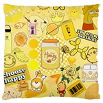 Marillo Pastel Zkt, Aesthetic, Stickers, Yellow Standard Premium Plush Fleece Cushion Case (One Side)