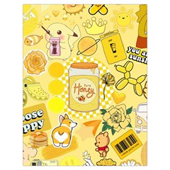 Marillo Pastel Zkt, Aesthetic, Stickers, Yellow Drawstring Bag (Large) from ArtsNow.com Back