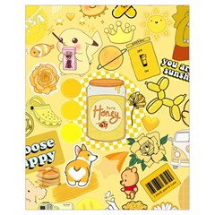 Marillo Pastel Zkt, Aesthetic, Stickers, Yellow Drawstring Bag (Small) from ArtsNow.com Front