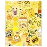 Marillo Pastel Zkt, Aesthetic, Stickers, Yellow Drawstring Bag (Small)