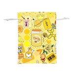 Marillo Pastel Zkt, Aesthetic, Stickers, Yellow Lightweight Drawstring Pouch (L)