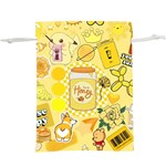 Marillo Pastel Zkt, Aesthetic, Stickers, Yellow Lightweight Drawstring Pouch (XL)