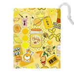 Marillo Pastel Zkt, Aesthetic, Stickers, Yellow Drawstring Pouch (5XL)