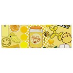 Marillo Pastel Zkt, Aesthetic, Stickers, Yellow Banner and Sign 12  x 4 