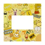 Marillo Pastel Zkt, Aesthetic, Stickers, Yellow White Box Photo Frame 4  x 6 