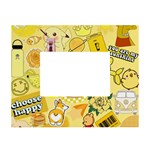 Marillo Pastel Zkt, Aesthetic, Stickers, Yellow White Tabletop Photo Frame 4 x6 