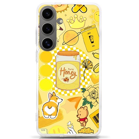 Marillo Pastel Zkt, Aesthetic, Stickers, Yellow Samsung Galaxy S24 Ultra 6.9 Inch TPU UV Case from ArtsNow.com Front