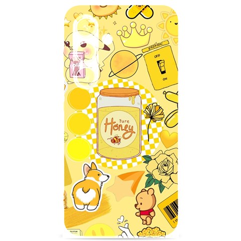 Marillo Pastel Zkt, Aesthetic, Stickers, Yellow Samsung Galaxy S24 6.2 Inch Black TPU UV Case from ArtsNow.com Front