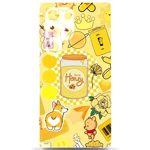 Marillo Pastel Zkt, Aesthetic, Stickers, Yellow Samsung Galaxy S24 Ultra 6.9 Inch Black TPU UV Case from ArtsNow.com Front