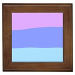 Pastel Colour, Blue, Lilac, Orange, Pastel, Pink, Romance Framed Tile