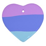 Pastel Colour, Blue, Lilac, Orange, Pastel, Pink, Romance Ornament (Heart)