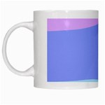 Pastel Colour, Blue, Lilac, Orange, Pastel, Pink, Romance White Mug