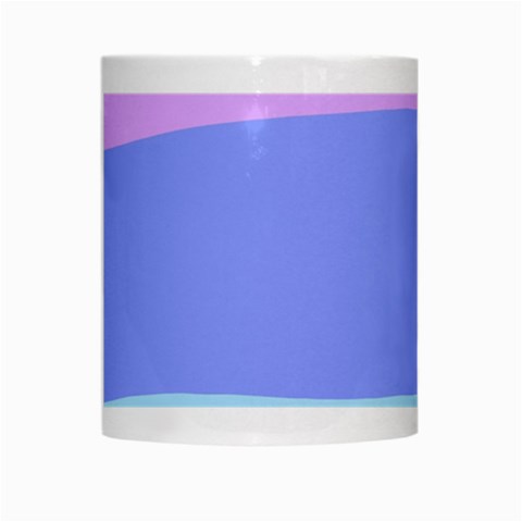 Pastel Colour, Blue, Lilac, Orange, Pastel, Pink, Romance White Mug from ArtsNow.com Center