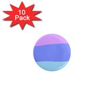 Pastel Colour, Blue, Lilac, Orange, Pastel, Pink, Romance 1  Mini Magnet (10 pack) 