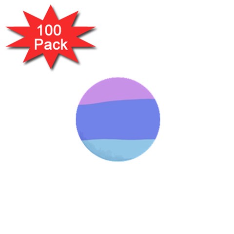 Pastel Colour, Blue, Lilac, Orange, Pastel, Pink, Romance 1  Mini Buttons (100 pack)  from ArtsNow.com Front