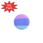 Pastel Colour, Blue, Lilac, Orange, Pastel, Pink, Romance 1  Mini Magnets (100 pack) 