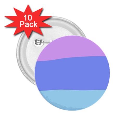 Pastel Colour, Blue, Lilac, Orange, Pastel, Pink, Romance 2.25  Buttons (10 pack)  from ArtsNow.com Front