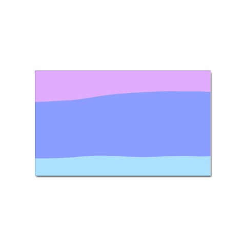 Pastel Colour, Blue, Lilac, Orange, Pastel, Pink, Romance Sticker (Rectangular) from ArtsNow.com Front