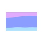 Pastel Colour, Blue, Lilac, Orange, Pastel, Pink, Romance Sticker (Rectangular)