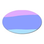 Pastel Colour, Blue, Lilac, Orange, Pastel, Pink, Romance Oval Magnet