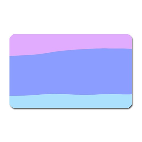 Pastel Colour, Blue, Lilac, Orange, Pastel, Pink, Romance Magnet (Rectangular) from ArtsNow.com Front